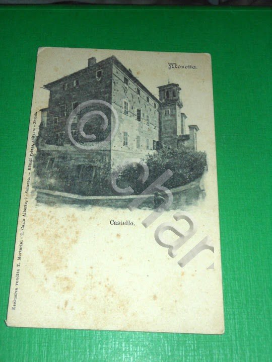 Cartolina Moretta ( Cuneo ) - Castello 1900 ca.