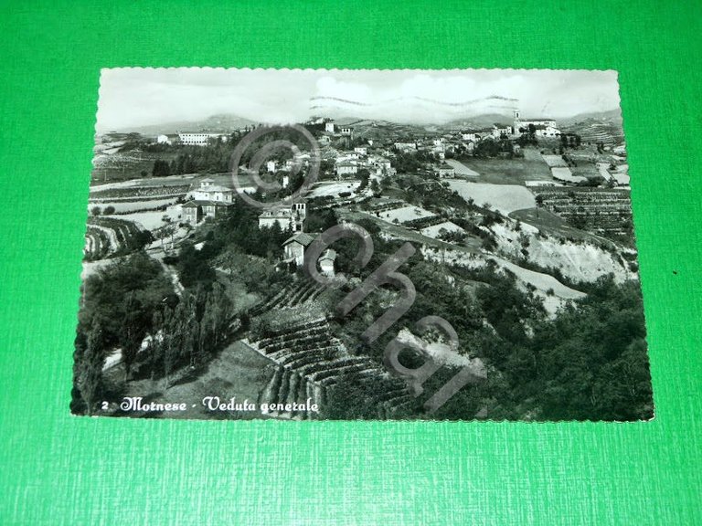 Cartolina Mornese - Veduta generale 1959.