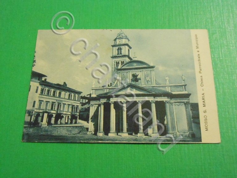 Cartolina Mosso S. Maria ( Biella ) - Chiesa Parrocchiale …