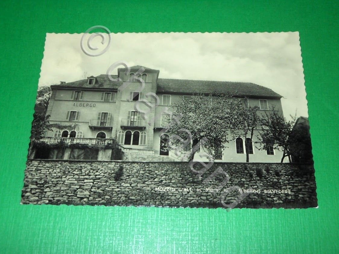 Cartolina Mozzio - Albergo Belvedere 1954 | Immagine principale
