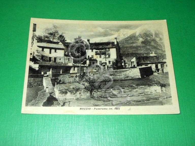 Cartolina Mozzio - Panorama 1945 ca.