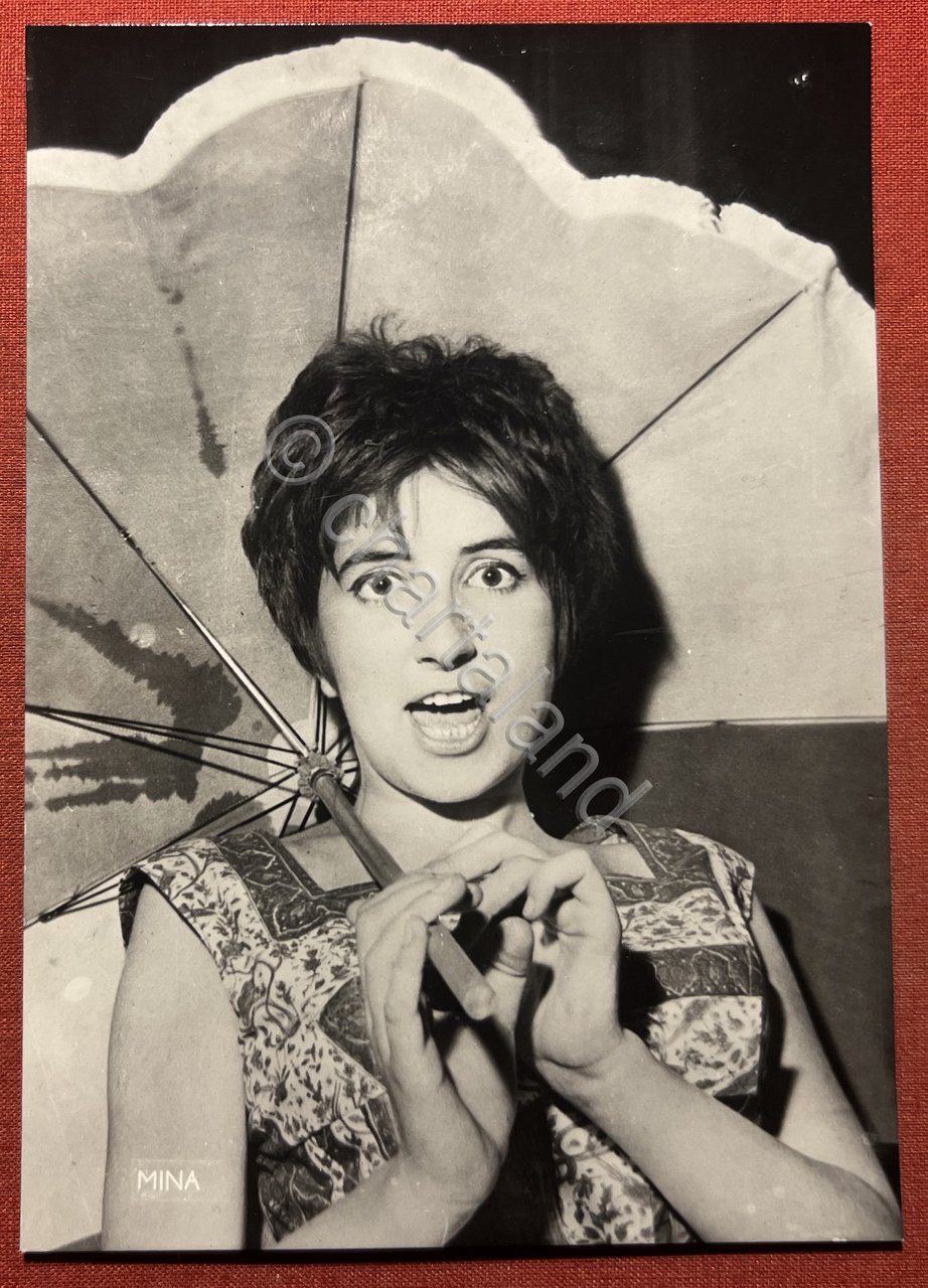 Cartolina Musica - Cantante Mina - 1960 ca.