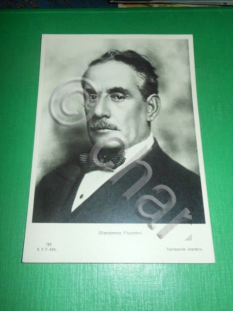Cartolina Musica - Ritratto del Compositore Giacomo Puccini 1858-1924 #3