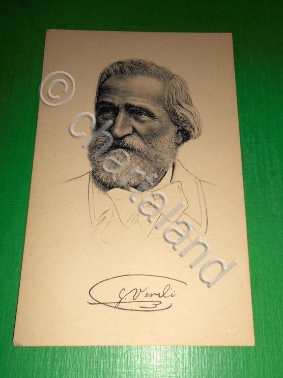Cartolina Musica - Ritratto del Compositore Giuseppe Verdi 1930 ca …