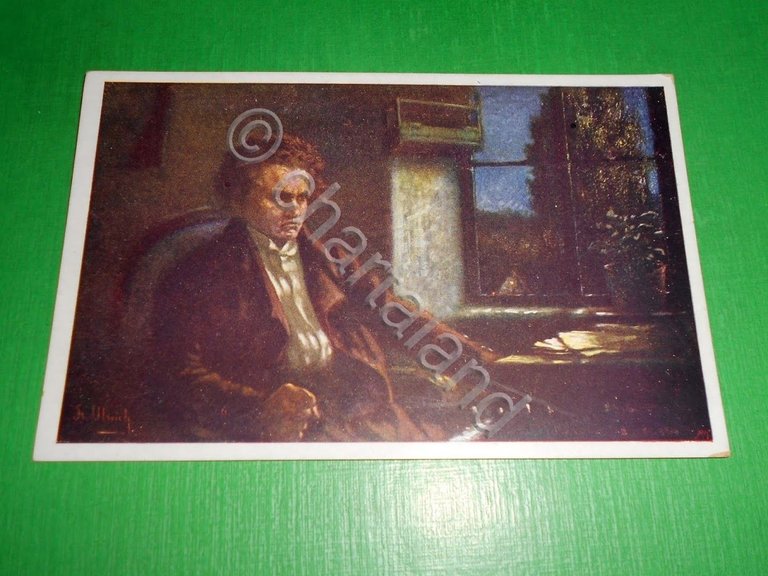 Cartolina Musica - Ritratto del Compositore Ludwig van Beethoven 1930 …