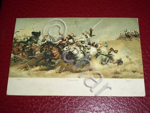 Cartolina Napoleone - Battaglia di Rezonville 1910.