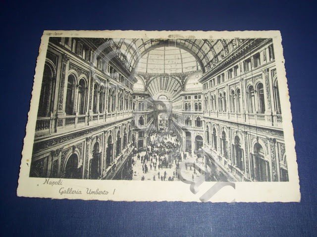 Cartolina Napoli - Galleria Umberto I 1940.