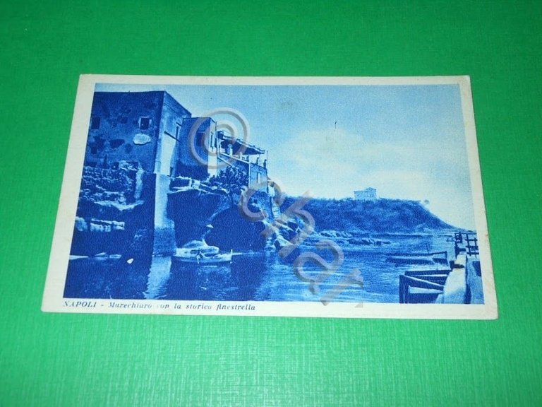 Cartolina Napoli - Marechiaro con la storica finestrella 1930 ca