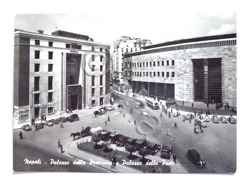 Cartolina Napoli - Palazzo della Provincia 1958.