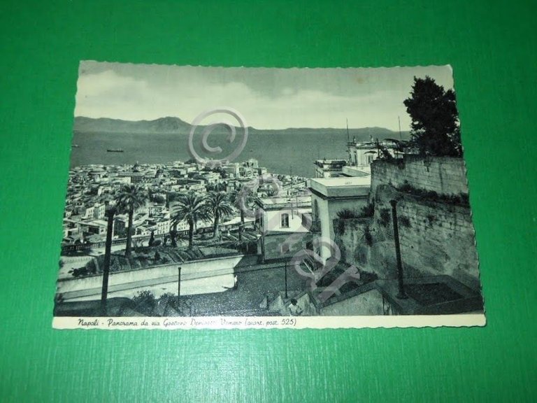 Cartolina Napoli - Panorama da via Gaetano Donizetti Vomero 1951
