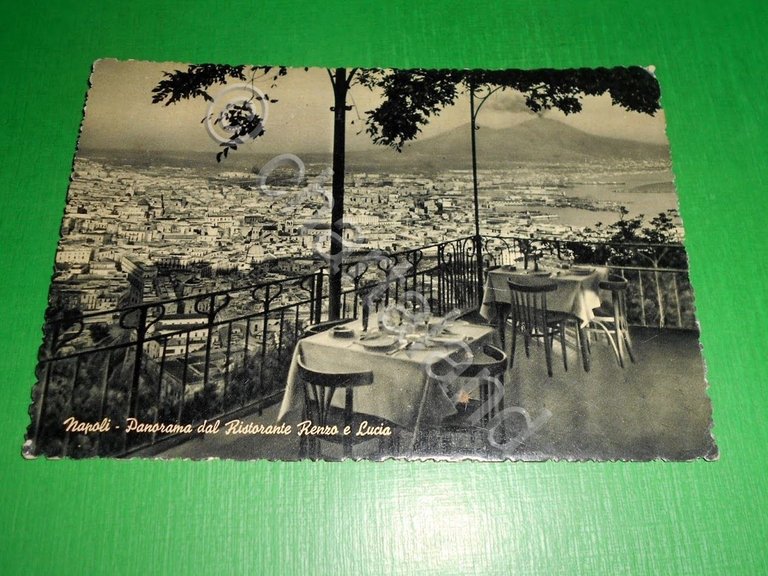 Cartolina Napoli - Panorama dal Ristorante Renzo e Lucia 1950 …