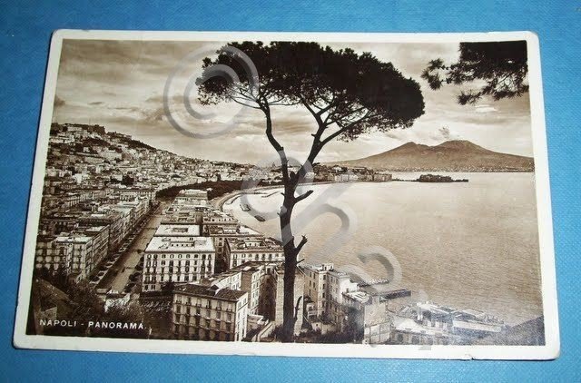 Cartolina Napoli - Panorama generale 1934.