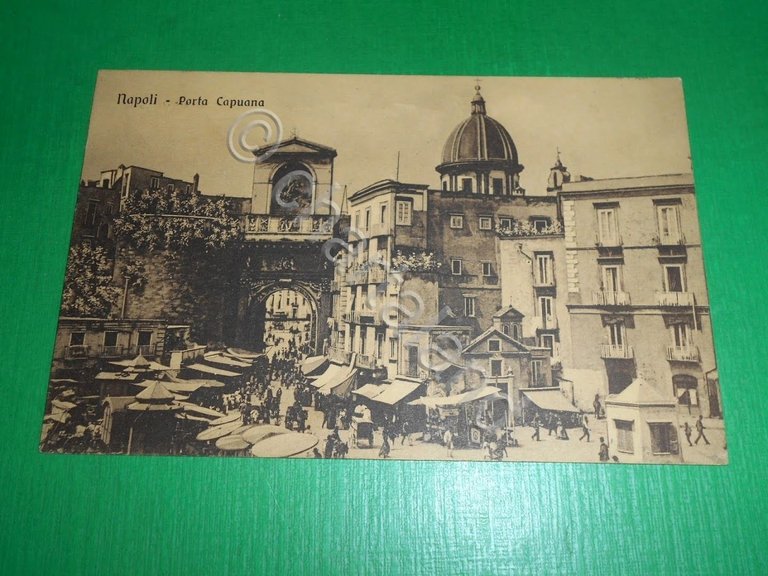 Cartolina Napoli - Porta Capuana 1914.