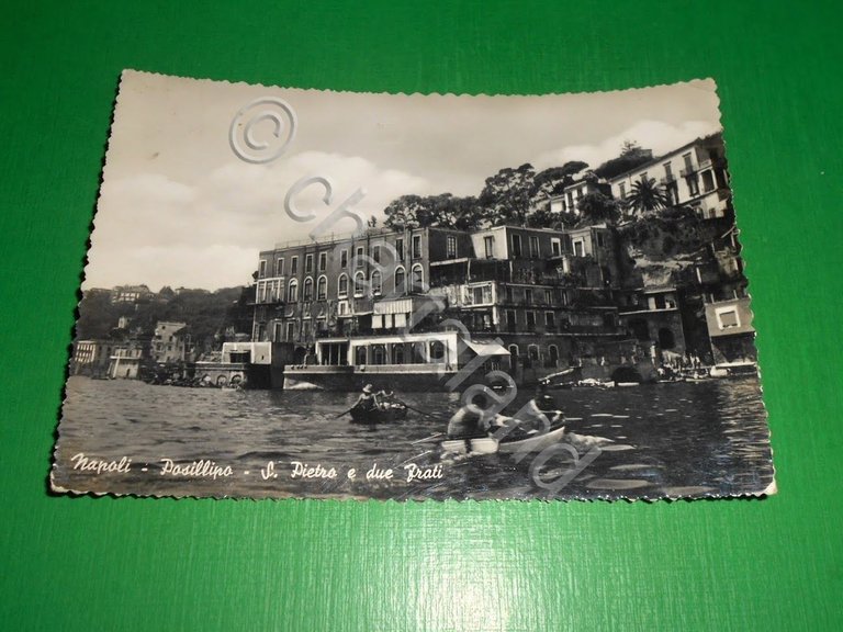 Cartolina Napoli - Posillipo - S. Pietro e due Frati …