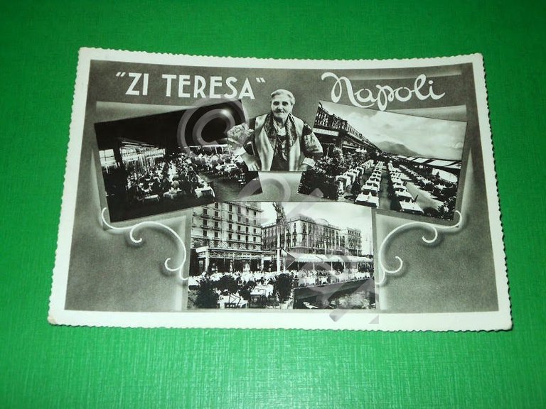 Cartolina Napoli - Ristorante Zi Teresa - Vedute diverse 1961
