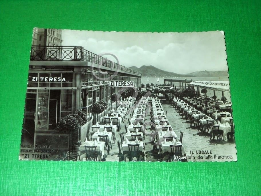 Cartolina Napoli - Ristorante "Zi' Teresa" 1950 ca