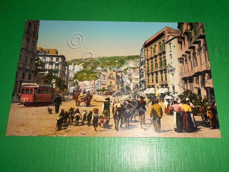 Cartolina Napoli - Riviera di Chiaia 1925 ca