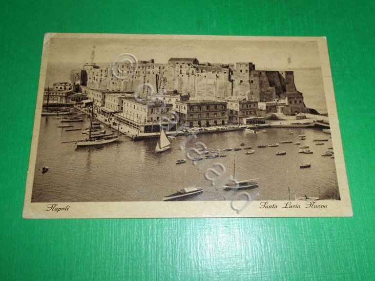 Cartolina Napoli - Santa Lucia Nuova 1937