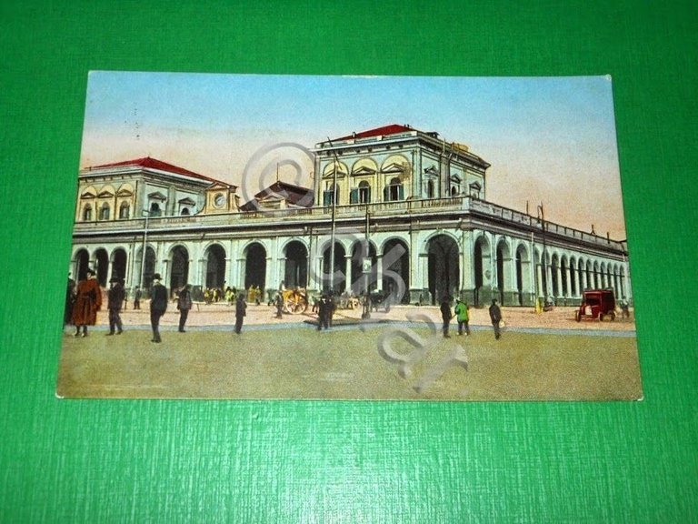 Cartolina Napoli - Stazione Centrale 1915 ca.