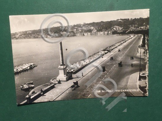 Cartolina Napoli - Via Caracciolo - 1961