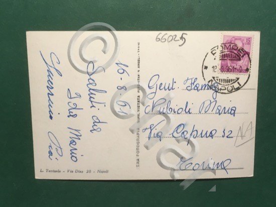 Cartolina Napoli - Via Caracciolo - 1961