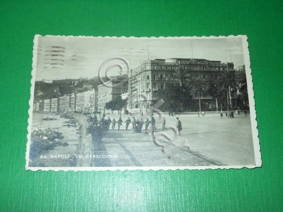 Cartolina Napoli - Via Caracciolo 1943