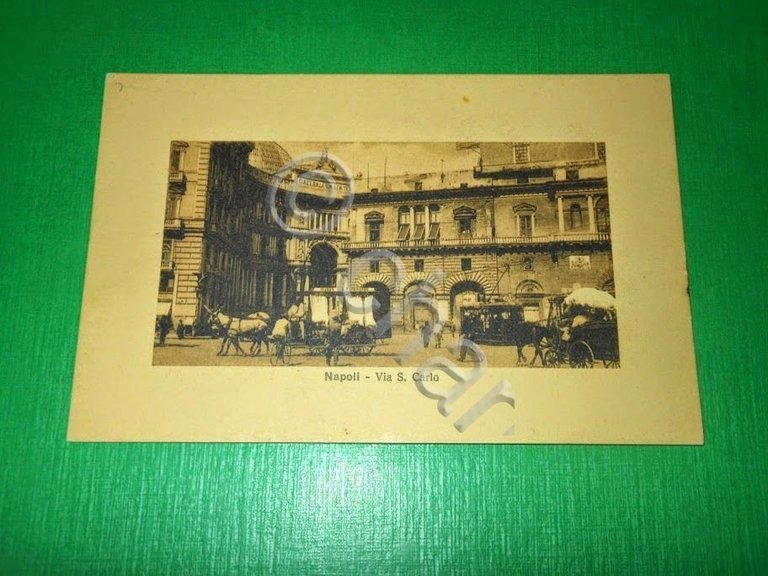 Cartolina Napoli - Via S. Carlo 1925 ca