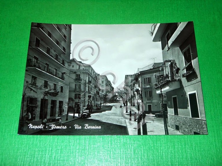 Cartolina Napoli - Vomero - Via Bernina 1955 ca.