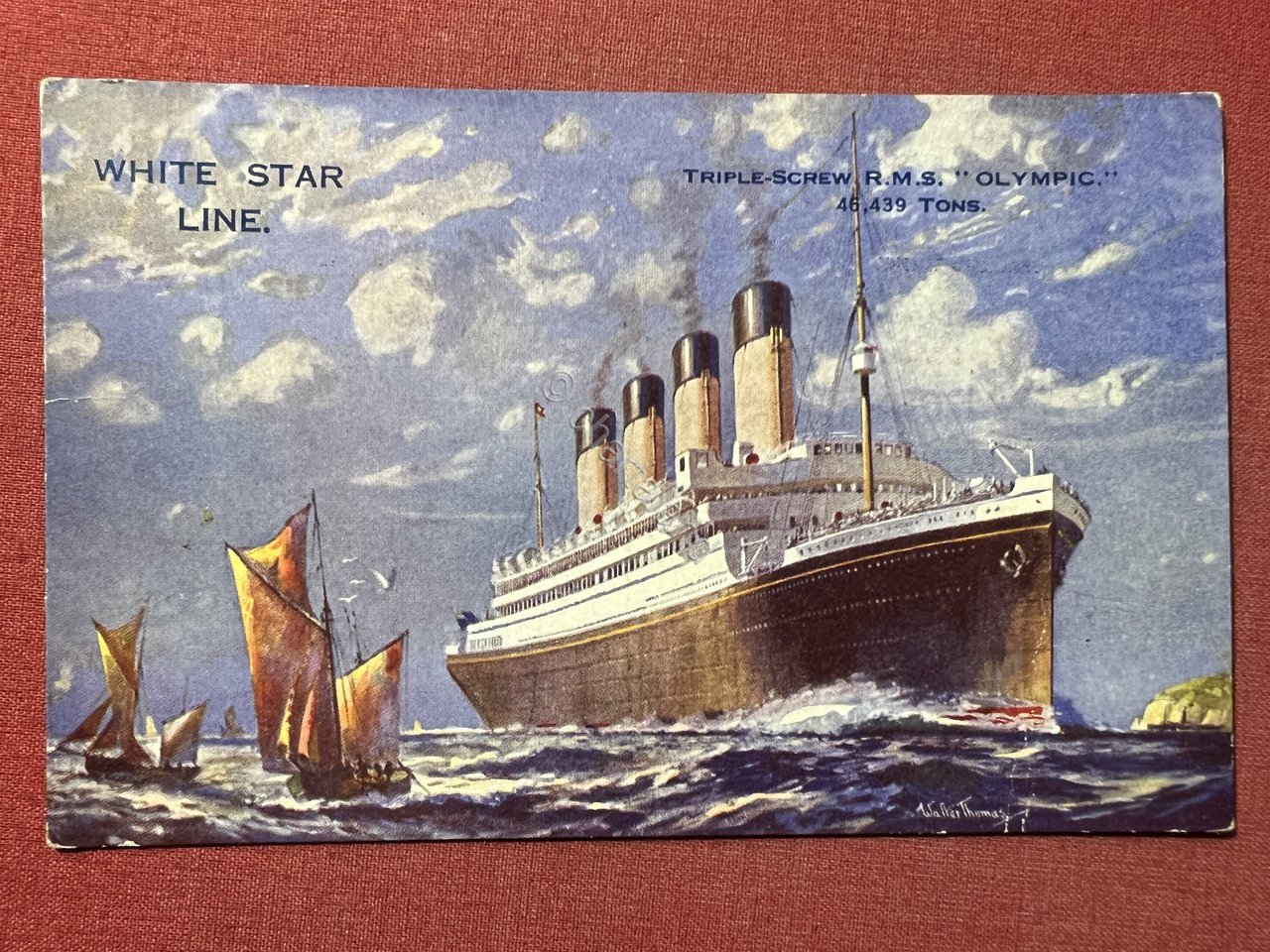 Cartolina Nave - White Star Line - Triple-Screw R.M.S. Olympic …