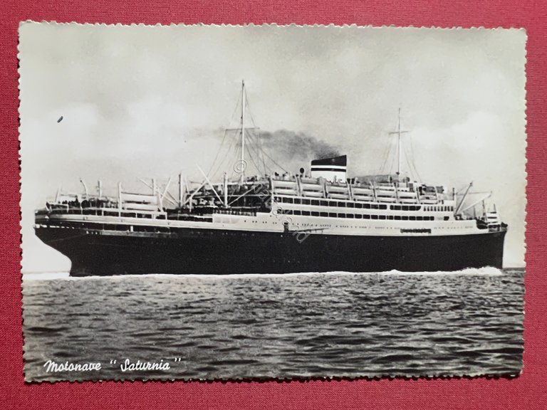 Cartolina Navi - Motonave Saturnia - 1940 ca.