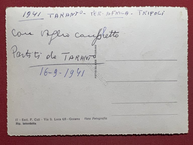 Cartolina Navi - Motonave Saturnia - 1940 ca.