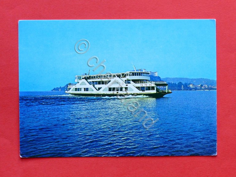 Cartolina Navi - Motonave Traghetto Sempione - Lago Maggiore - …