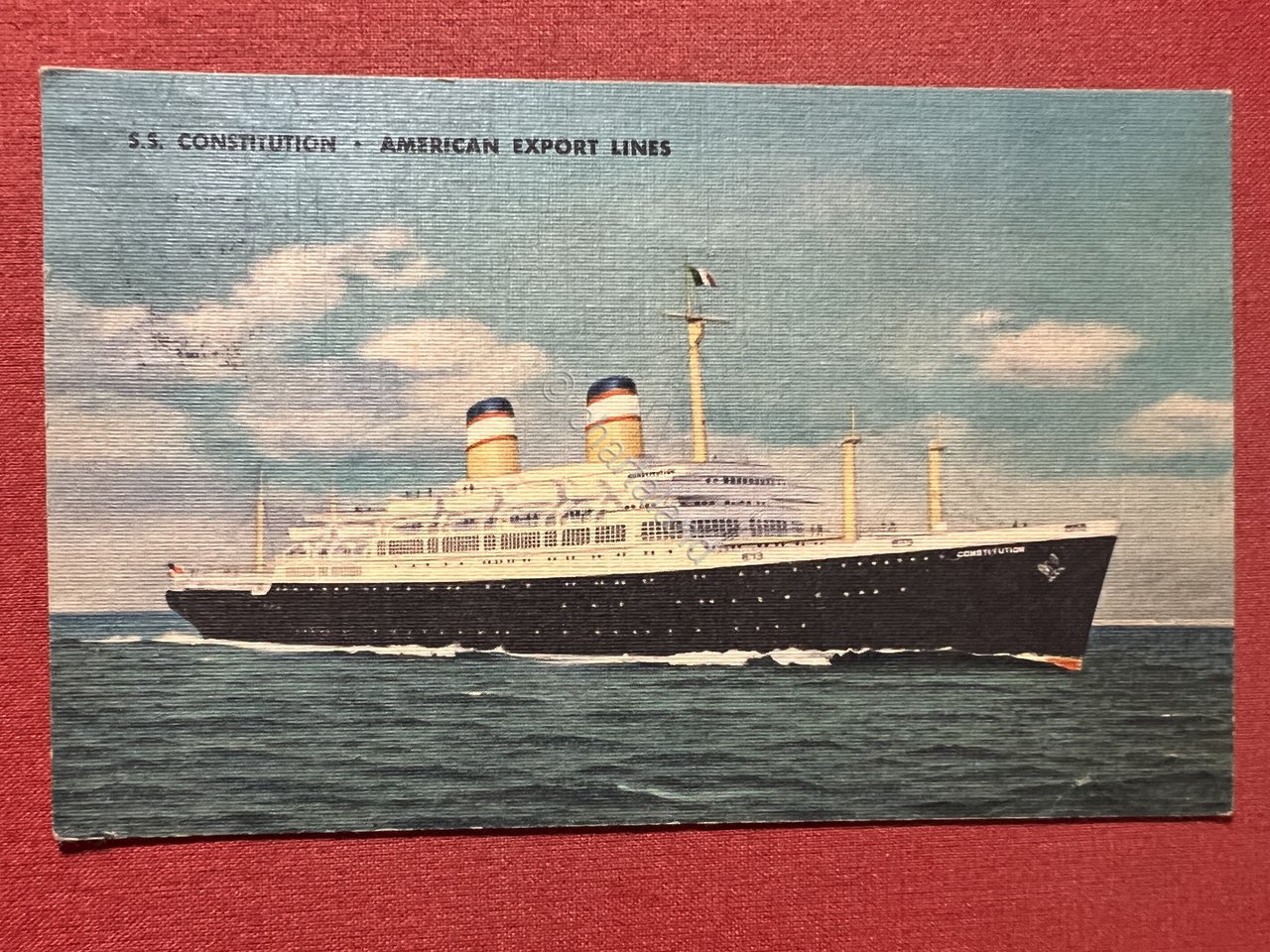 Cartolina Navi - S. S. Constitution - American Export Lines …