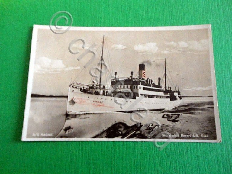 Cartolina Navi - S/S RAGNE - Stockholms Rederi A.B. Svea …