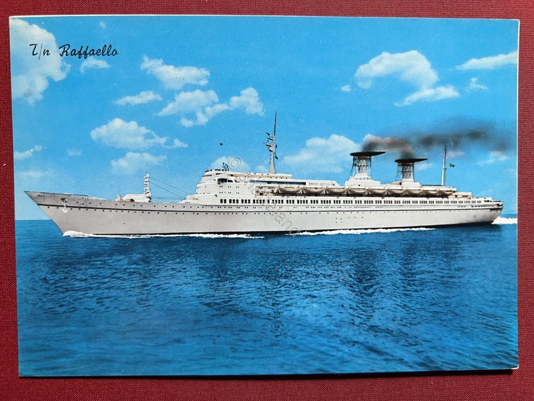 Cartolina Navi - T/N Raffaello - 1970 ca.