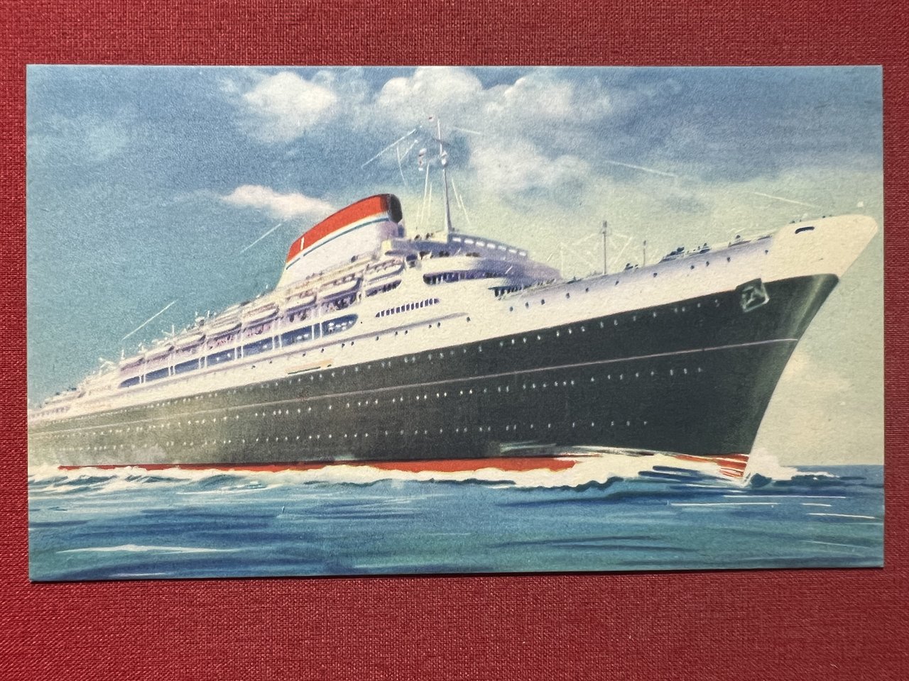 Cartolina Navi - Transatlantico Cristoforo Colombo - 1953 ca.