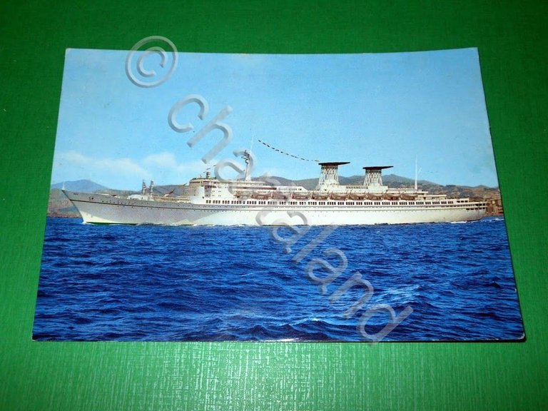 Cartolina Navi T/N Raffaello - Ammiraglia della Flotta Italiana 1967