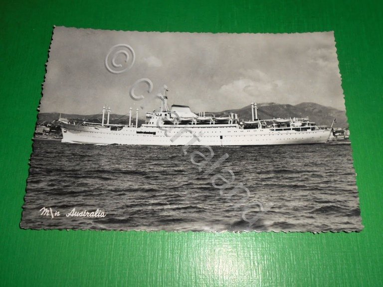 Cartolina Navigazione - M/n Australia 1950 ca.