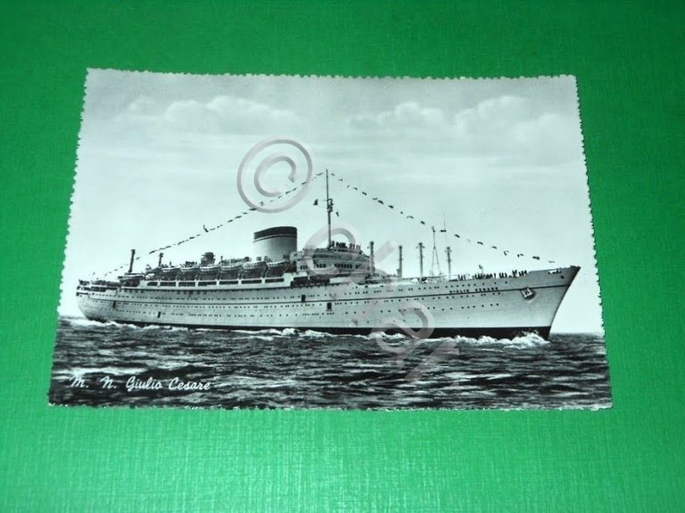 Cartolina Navigazione - M. N. Giulio Cesare 1950 ca. | Immagine Gallery 2
