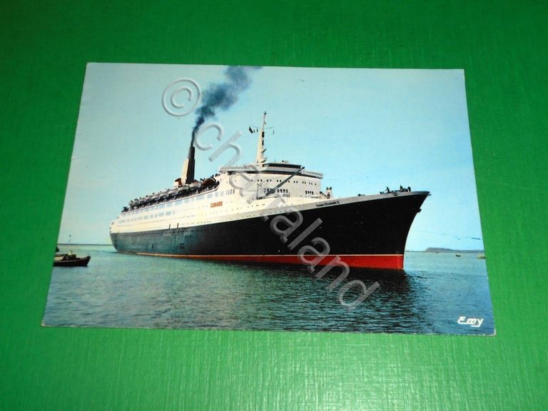Cartolina Navigazione Cherbourg ( Manche ) - Le Queen Elizabeth … | Immagine Gallery 2