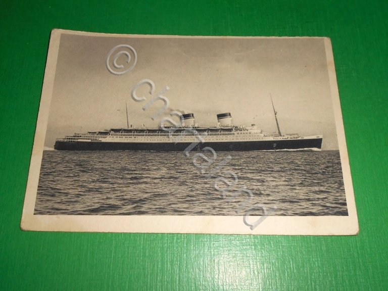 Cartolina Navigazione "Italia" Flotte Riunite - Genova - Nave Conte …