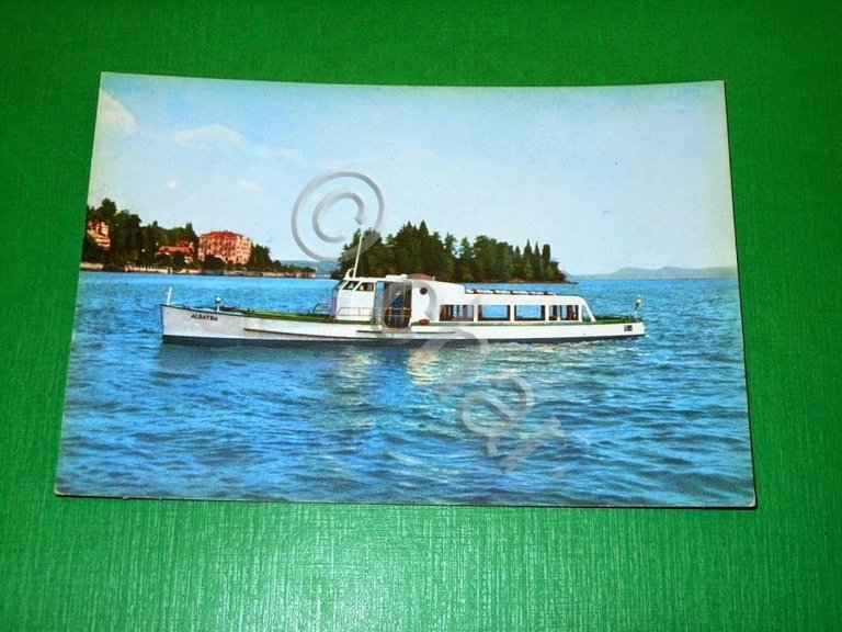 Cartolina Navigazione Lago Maggiore - Isola S. Giovanni - Motoscafo …