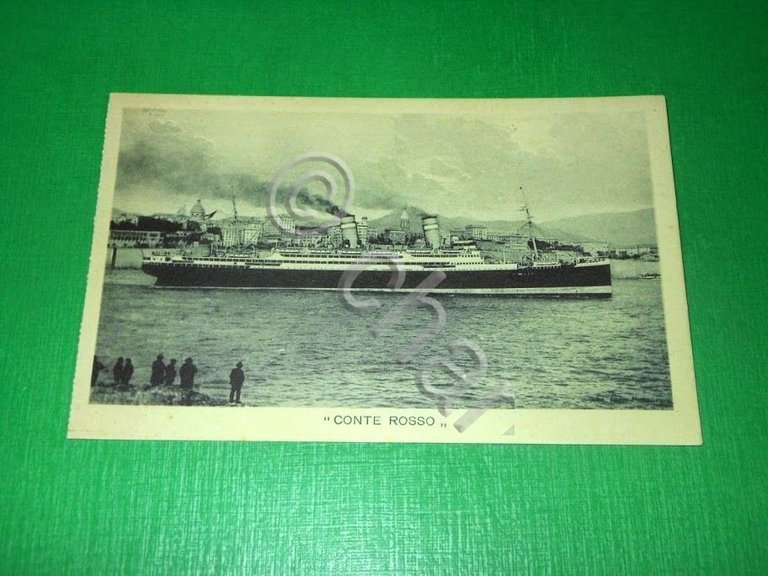 Cartolina Navigazione Lloyd Sabaudo - Nave Conte Rosso 1930 ca …