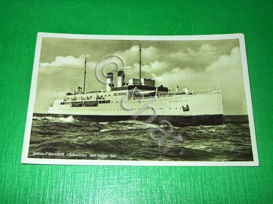 Cartolina Navigazione Navi - Salon Fahrschiff Schwerin auf hoher See …