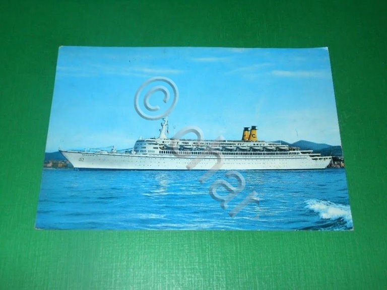 Cartolina Navigazione Navi Crociere - Linea "C" Genova - T/N …