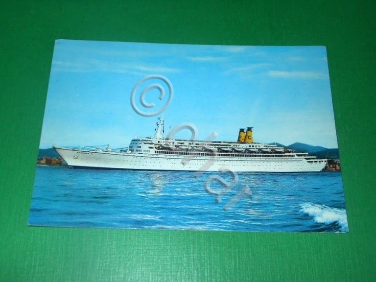 Cartolina Navigazione Navi Crociere - Linea "C" Genova - T/N …