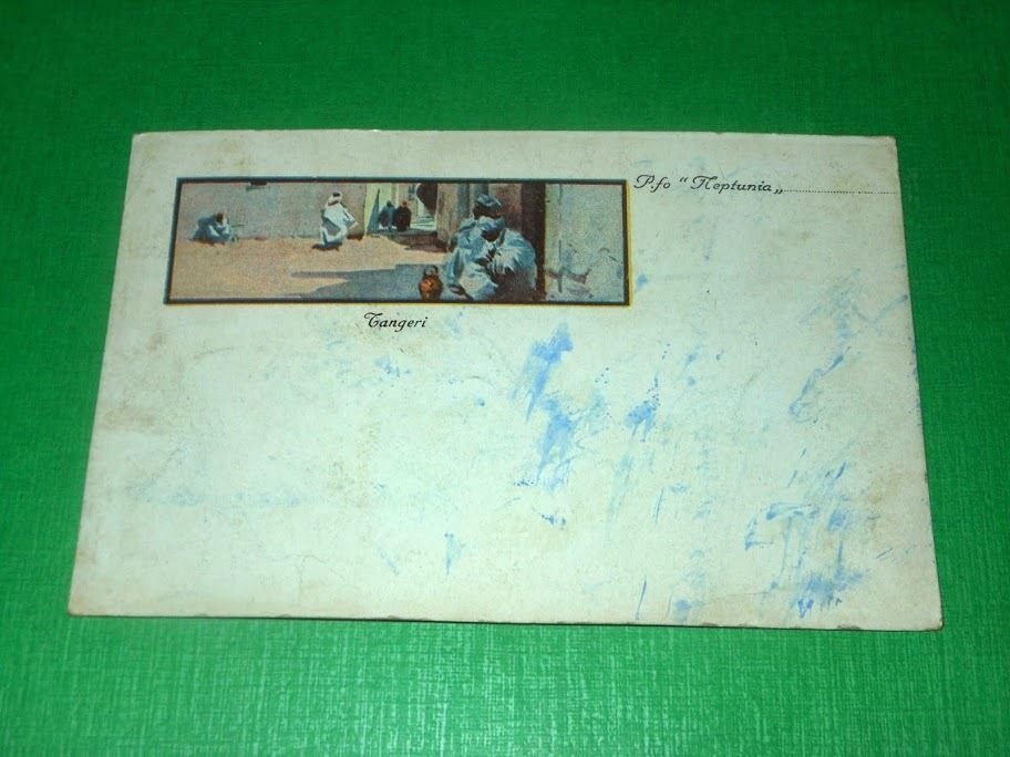 Cartolina Navigazione SITMAR - Piroscafo Neptunia - Tangeri 1929.