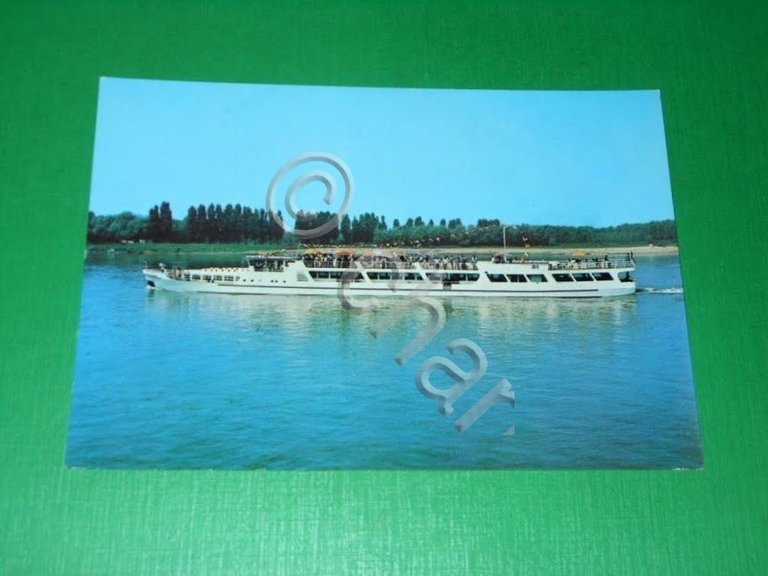 Cartolina Navigazione SNI Cremona - M/N A. Stradivari 1965 ca..