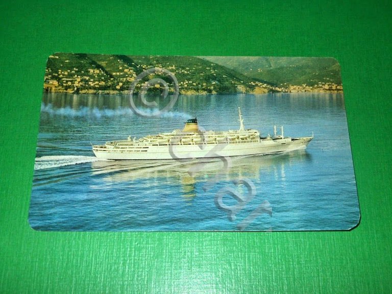 Cartolina Navigazione T/n - T/s Galileo Galilei 1970