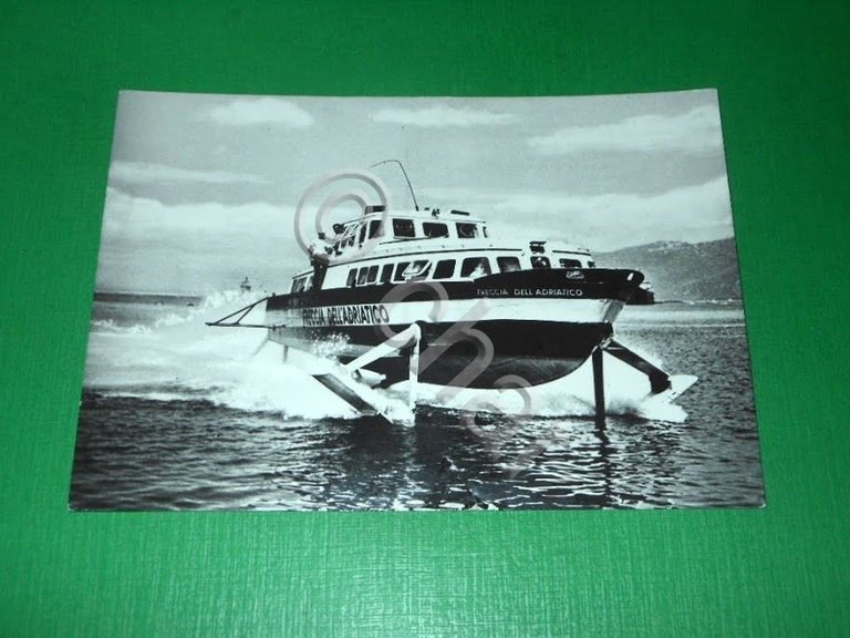 Cartolina Navigazione Trieste - Venezia - L'Aliscafo Freccia dell' Adriatico.